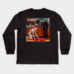 Frank is out of paper towels Kids Long Sleeve T-Shirt